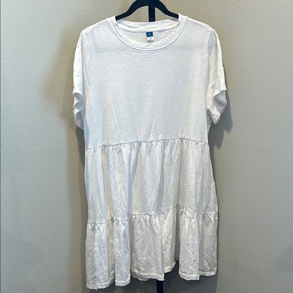 Old Navy Dresses & Skirts - Old Navy Classic White tiered cotton dress NWOT